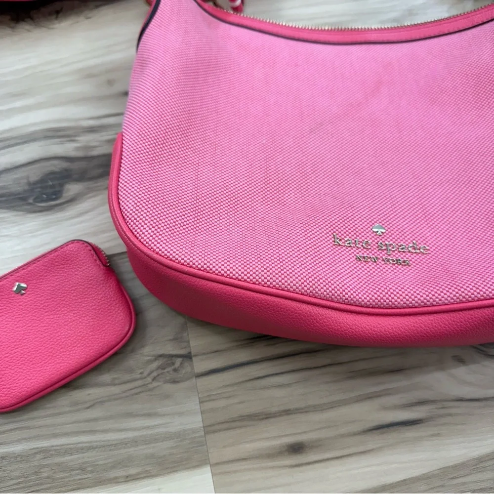 Kate Spade Vibrant Pink Crossbody Bag with Coin Pouch - Picture 3 of 14